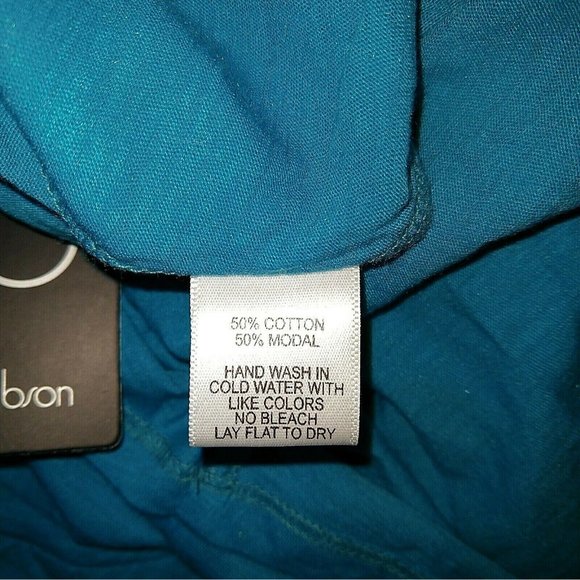 Gibson Top Blue Womens Size Small Sleeveless Flutter Sleeve Ruffle Back - Picture 7 of 7